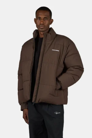 Solin Puffer Jacket Dark Brown