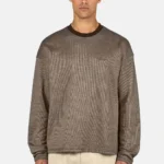 Stams Oversized Longsleeve Washed Walnut Brown