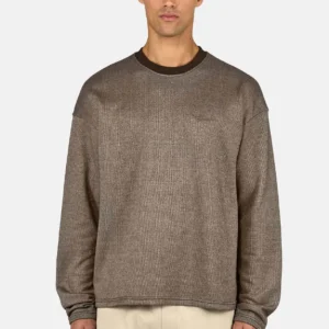 Stams Oversized Longsleeve Washed Walnut Brown