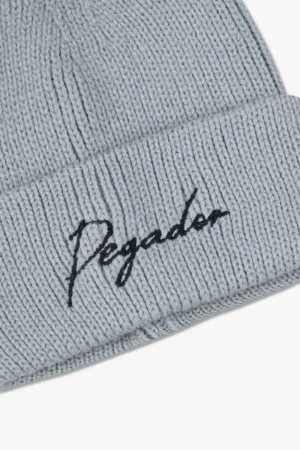 Stanton Knit Beanie Light Grey Black