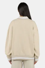 Stina V-Neck Oversized Sweater Washed Light Beige