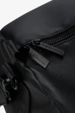 strahan-logo-faux-leather-weekender-black