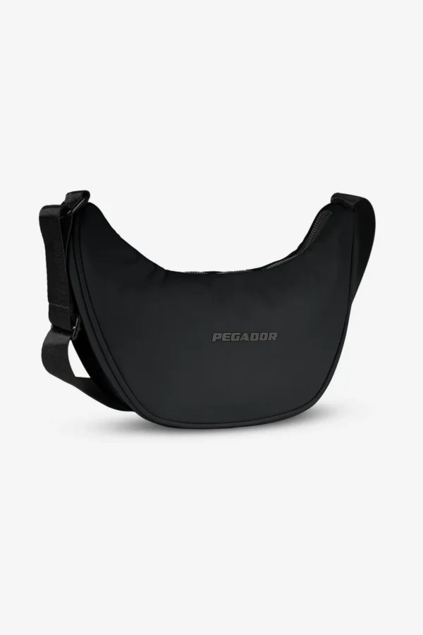 Sycamore Logo Nylon Shoulder Bag Black