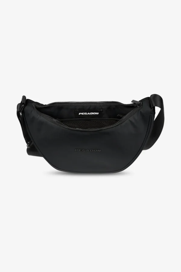 Sycamore Logo Nylon Shoulder Bag Black
