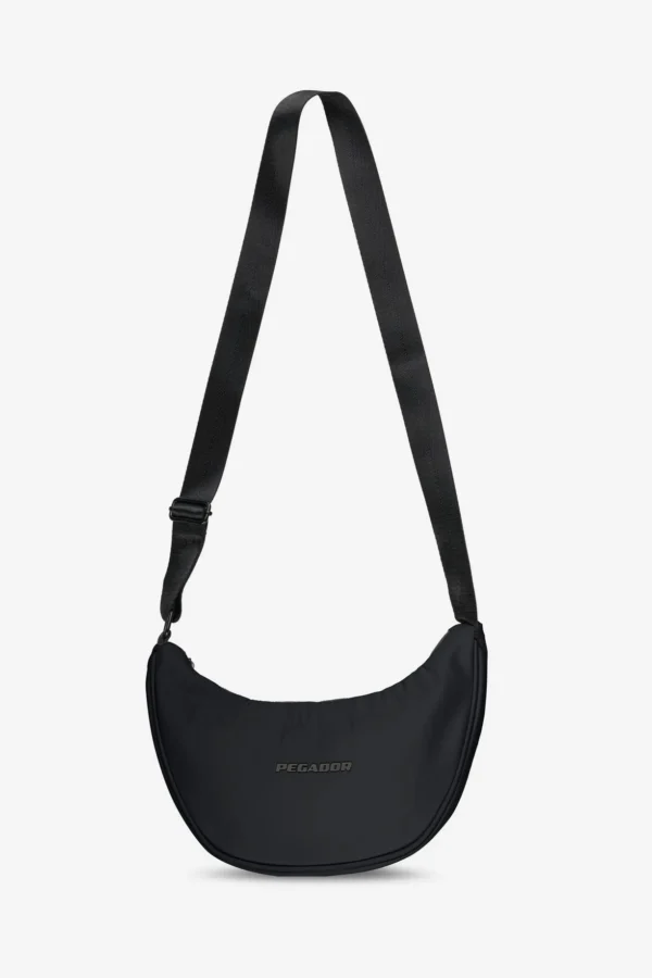 Sycamore Logo Nylon Shoulder Bag Black
