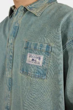 Tabor Denim Overshirt Washed Vintage Blue