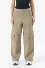 Taily Super Baggy Cargo Jeans Desert Taupe