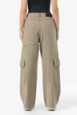 Taily Super Baggy Cargo Jeans Desert Taupe