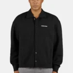 Tate Structured Overshirt Washed Black White