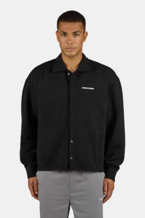 Tate Structured Overshirt Washed Black White