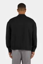 Tate Structured Overshirt Washed Black White