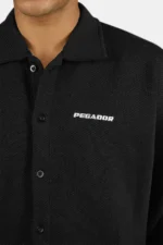 Tate Structured Overshirt Washed Black White - Image 4