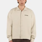 Tate Structured Overshirt Washed Stone Black