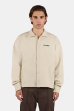 Tate Structured Overshirt Washed Stone Black