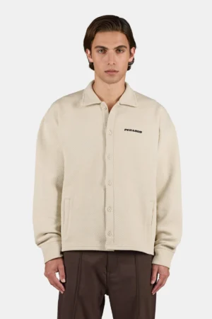 Tate Structured Overshirt Washed Stone Black