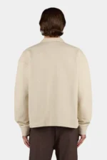 Tate Structured Overshirt Washed Stone Black