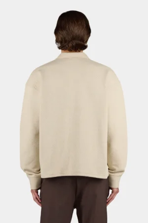 Tate Structured Overshirt Washed Stone Black