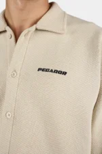 Tate Structured Overshirt Washed Stone Black