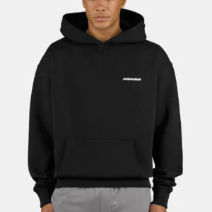 Tate Structured Oversized Hoodie Washed Black