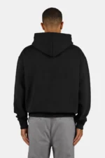 Tate Structured Oversized Hoodie Washed Black