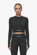 Telly Rib Longsleeve Washed Black