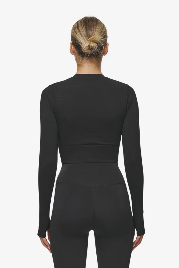 Telly Rib Longsleeve Washed Black