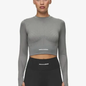 Telly Rib Longsleeve Washed Deep Grey