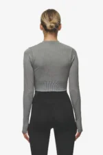 Telly Rib Longsleeve Washed Deep Grey