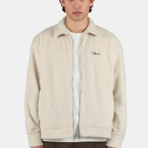 Teros Furry Flannel Overshirt Stone