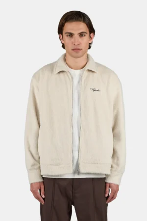 Teros Furry Flannel Overshirt Stone