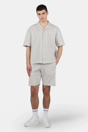 Troy Plissee Shorts Pure Grey