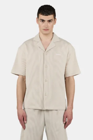 Troy Plissee Summer Shirt Light Beige