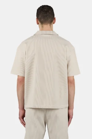 Troy Plissee Summer Shirt Light Beige