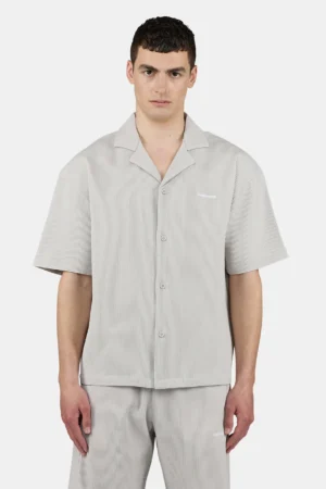 Troy Plissee Summer Shirt Pure Grey