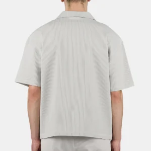 Troy Plissee Summer Shirt Pure Grey