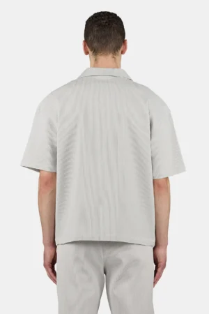 Troy Plissee Summer Shirt Pure Grey