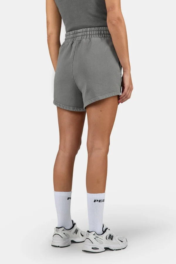Wiluna High Waisted Sweat Shorts Vintage Grey Black