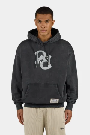 Yanfer Oversized Hoodie Vintage Black