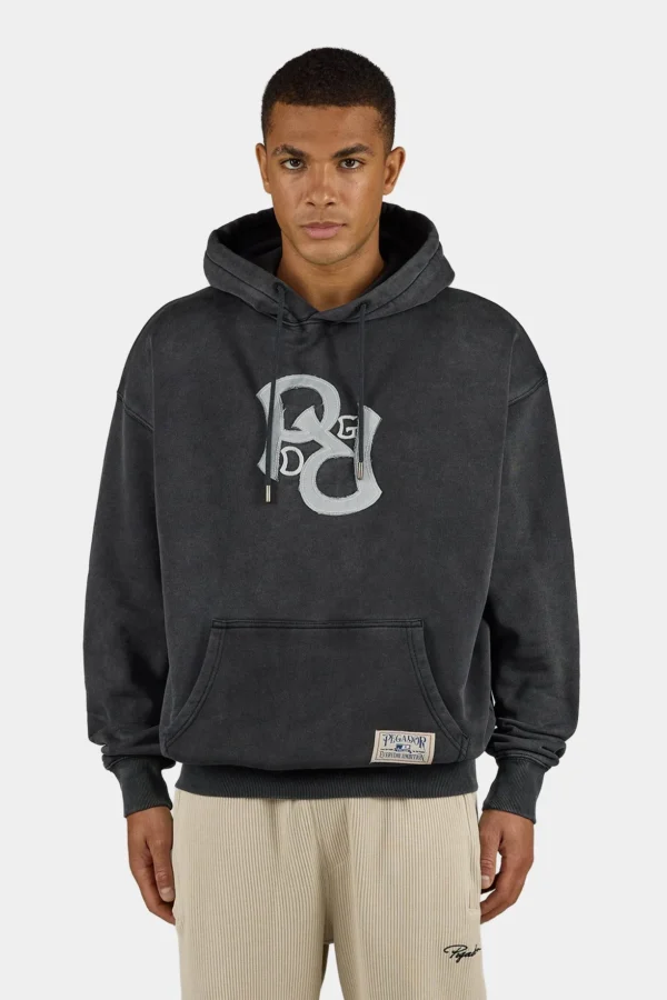 Yanfer Oversized Hoodie Vintage Black