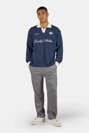 Yemo Regular Longsleeve Knit Trikot Indigo Navy