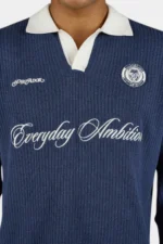 Yemo Regular Longsleeve Knit Trikot Indigo Navy