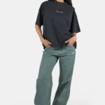 Yessi Heavy Oversized Tee Vintage Black