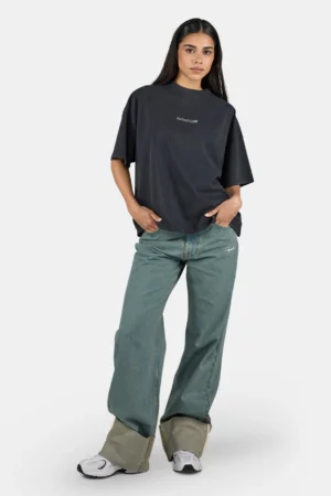 Yessi Heavy Oversized Tee Vintage Black