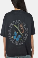 Yessi Heavy Oversized Tee Vintage Black