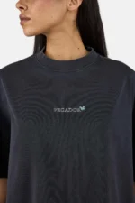 Yessi Heavy Oversized Tee Vintage Black