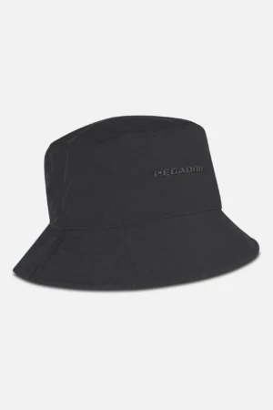 pegador-logo-crushed-nylon-black-bucket-hat-1