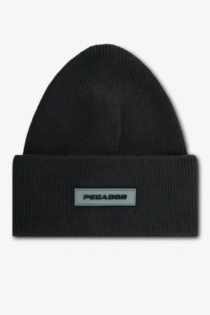 pegador-ranyo-logo-rubber-black-black-beanie