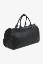 pegador-strahan-logo-faux-leather-weekender